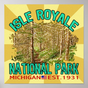 Isle Royale National Park, Michigan Poster