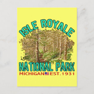 Isle Royale National Park, Michigan Postkarte
