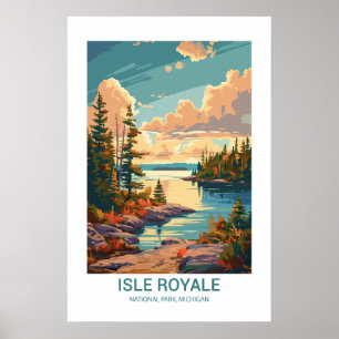 Isle Royale National Park Michigan USA Poster