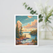 Isle Royale National Park Michigan USA Postkarte (Stehend Vorderseite)