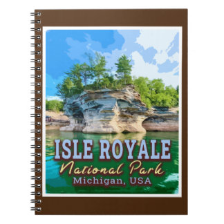 ISLE ROYALE NATIONAL PARK - MICHIGAN VEREINIGTE ST NOTIZBLOCK