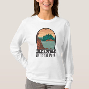 Isle Royale National Park Michigan Vintage T-Shirt