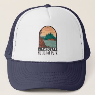 Isle Royale National Park Michigan Vintage Truckerkappe