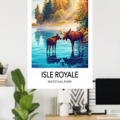 Isle Royale National Park Travel Poster (Heimbüro)