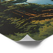 Isle Royale National Park Travel Poster (Ecke)