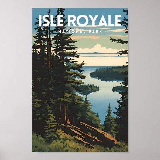 Isle Royale National Park Travel Poster (Vorne)