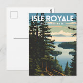 Isle Royale National Park Travel Postkarte (Vorne/Hinten)