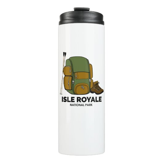 Isle Royale Nationalpark - Backpack Thermosbecher (Vorderseite)