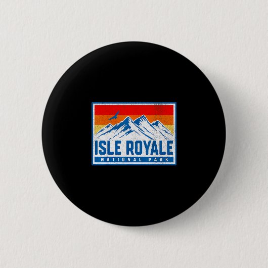 Isle Royale Nationalpark Button (Vorderseite)