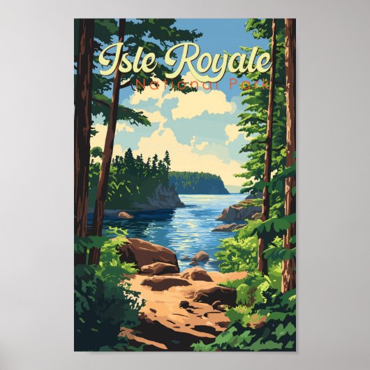 Isle Royale Nationalpark California Poster (Vorne)
