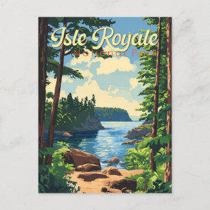 Isle Royale Nationalpark California Postkarte
