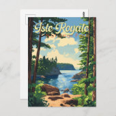 Isle Royale Nationalpark California Postkarte (Vorne/Hinten)