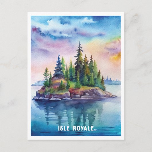 Isle Royale Nationalpark California Postkarte (Vorderseite)