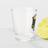 Isle Royale Nationalpark Illustration Retro Abzeic Schnapsglas (Links)