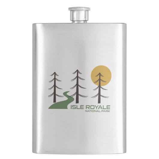 Isle Royale Nationalpark Locarno Flachmann (Vorderseite)
