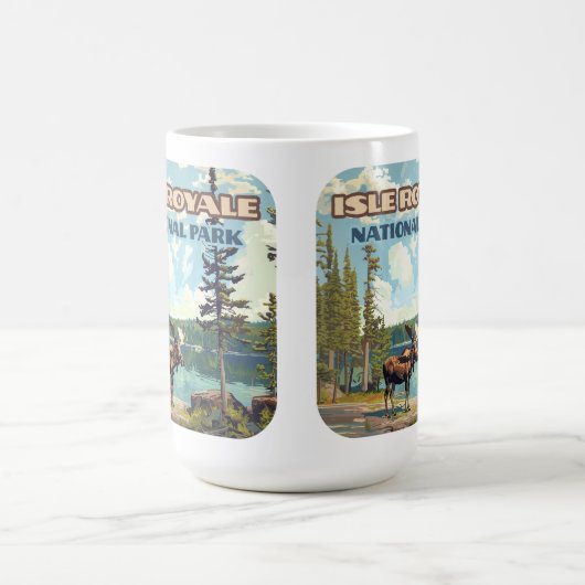 Isle Royale Nationalpark Michigan Kaffeetasse (Mittel)