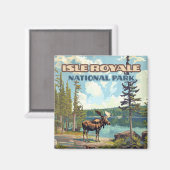 Isle Royale Nationalpark Michigan Magnet (Vorderseite/Rückseite)
