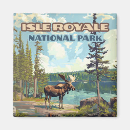 Isle Royale Nationalpark Michigan Magnet