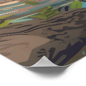 Isle Royale Nationalpark Michigan Poster (Ecke)