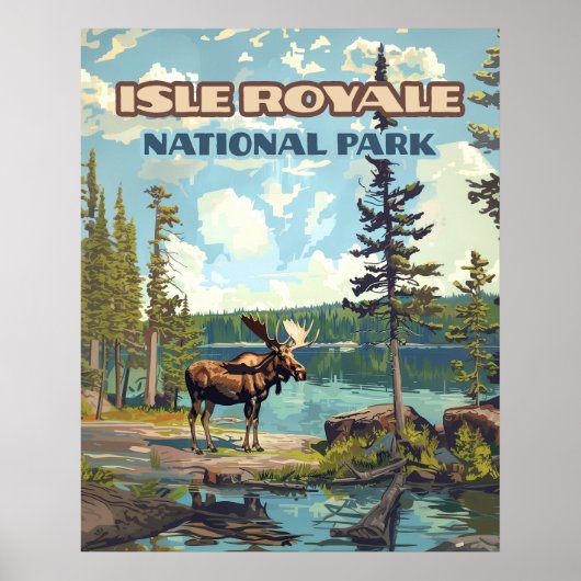 Isle Royale Nationalpark Michigan Poster (Vorne)