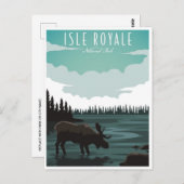 Isle Royale Nationalpark Michigan Postkarte (Vorne/Hinten)