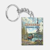Isle Royale Nationalpark Michigan Schlüsselanhänger (Vorderseite links)
