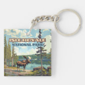 Isle Royale Nationalpark Michigan Schlüsselanhänger (Rückseite)