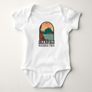 Isle Royale Nationalpark Michigan Vintag Baby Strampler