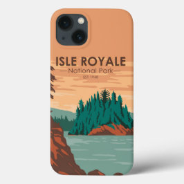 Isle Royale Nationalpark Michigan Vintag Case-Mate iPhone Hülle