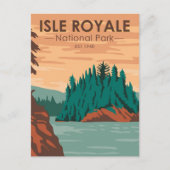Isle Royale Nationalpark Michigan Vintag Postkarte (Vorderseite)