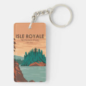 Isle Royale Nationalpark Michigan Vintag Schlüsselanhänger (Rückseite)