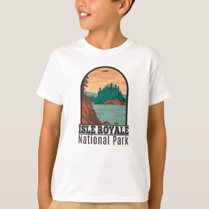 Isle Royale Nationalpark Michigan Vintag T-Shir T-Shirt