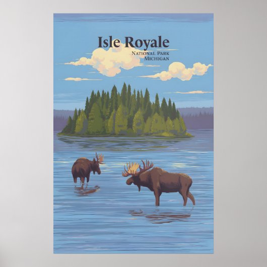 Isle-Royale-Nationalpark Reiseplakat Poster (Vorne)