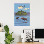 Isle-Royale-Nationalpark Reiseplakat Poster (Heimbüro)