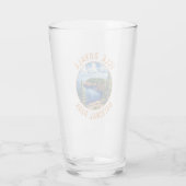Isle Royale Nationalpark Retro Distressed Circle Glas (Rückseite)