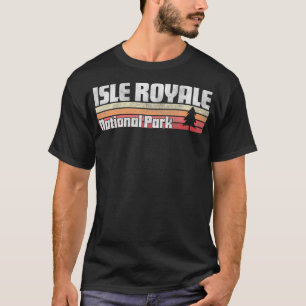 Isle Royale Nationalpark Retro-Stil Vintage 70er T-Shirt