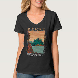 Isle Royale Nationalpark Seen Superior Distressive T-Shirt