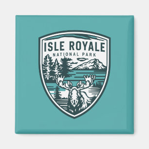Isle Royale Nationalpark Wildlife Emblem Magnet
