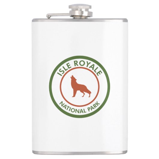 Isle Royale Nationalpark Wolf Flachmann (Vorderseite)