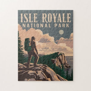 Isle Royale Nationalpark Zurpackung Reisen Art Puzzle