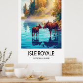 Isle Royale Travel Poster National Park Art (Küche)