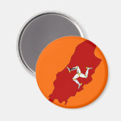Isleofman-Flagge Magnet (Vorderseite/Rückseite)