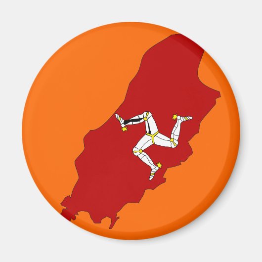 Isleofman-Flagge Magnet (Vorne)