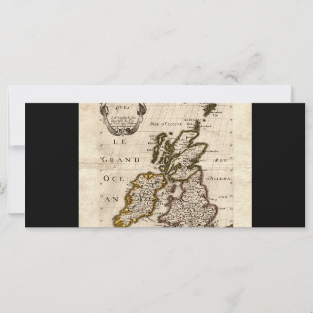 Isles Britanniques - 1700 Nicolas Fils Sanson Kart (Vorderseite)