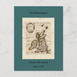 Isles Britanniques - 1700 Nicolas Fils Sanson Kart Postkarte