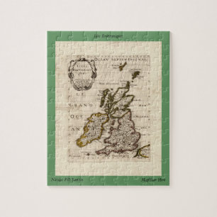 Isles Britanniques - 1700 Nicolas Fils Sanson Kart Puzzle