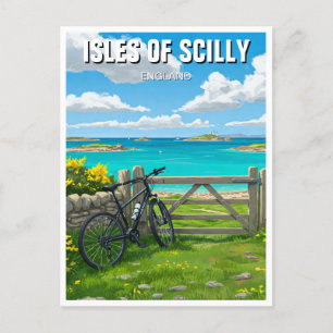 Isles of Scilly England Cornwall Travel Postkarte