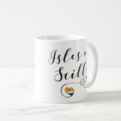Isles of Scilly Flag Herz Kaffeetasse (VorderseiteRechts)