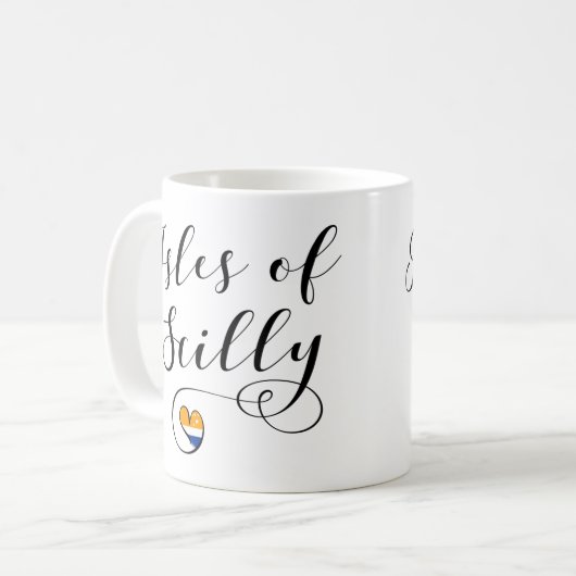 Isles of Scilly Flag Herz Kaffeetasse (Vorderseite Links)