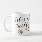 Isles of Scilly Flag Herz Kaffeetasse (Links)